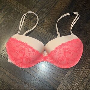 Victoria’s Secret Padded Demi Lace/Mesh Push-Up Bra